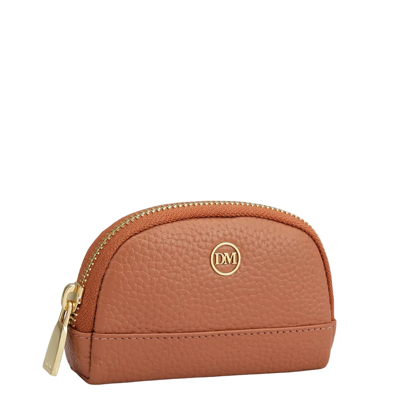 Da Milano Wax Leather Multi Pouch - Terracotta